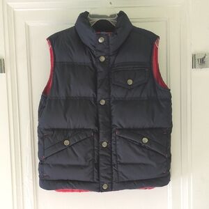 Lands' End Navy Blue Puffer Vest Size Medium 5/6